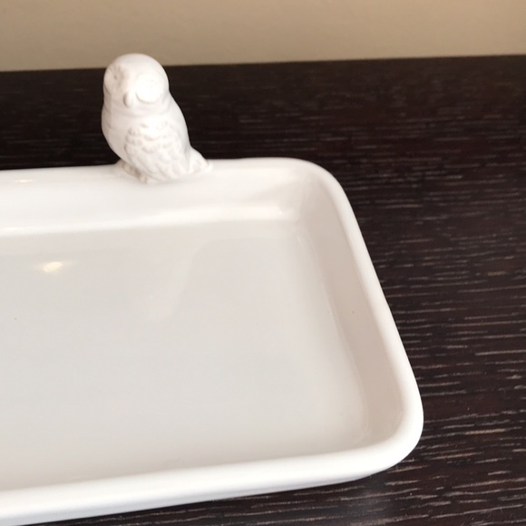 Threshold Stoneware Owl Tray / Serving Platter - Picture 4 of 12